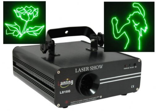 L816g 100Mw Green Pro Animation Laser Dmx Dj Light